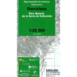 Barcelona Serra de Collserola (04) Mapa Topogràfic ICGC
