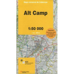 Mapa Comarcal Alt Camp (1)  1/50.000
