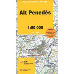 Mapa Comarcal Alt Penedès (3) 1/50.000