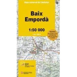 Mapa Comarcal Baix Empordà (10) 1/50.000
