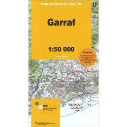 Mapa Comarcal Garraf (17) 1/50.000