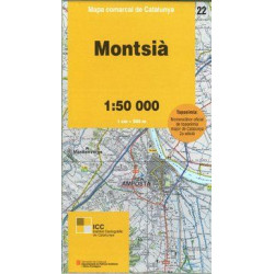 Mapa Comarcal Montsià (22) 1/50.000