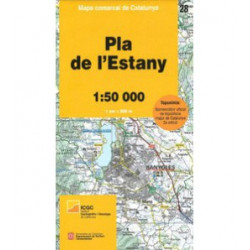 Mapa Comarcal Pla de l'Estany (28) 1/50.000