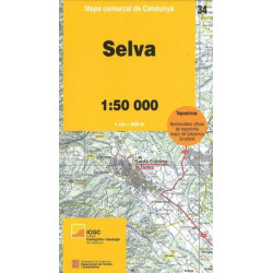 Mapa Comarcal Selva (34) 1/50.000