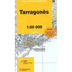 Mapa Comarcal Tarragonès (36) 1/50.000