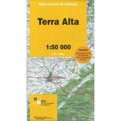 Mapa Comarcal Terra Alta (37) 1/50.000