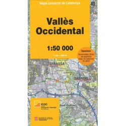 Mapa Comarcal Vallès Occidental (40) 1/50.000