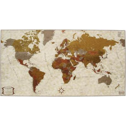 El Mundo Tinta Metalizada (Castellano) 100x55 Cartograma