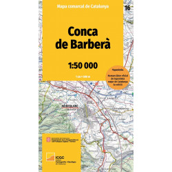 Mapa Comarcal Conca de Barberà (16) 1/50.000