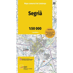 Mapa Comarcal Segrià (33) 1/50.000
