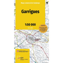 Mapa Comarcal Garrigues (18) 1/50.000