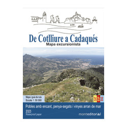 De Cotlliure a Cadaqués Mapa Excursionista 1:50.000 Mont Editorial