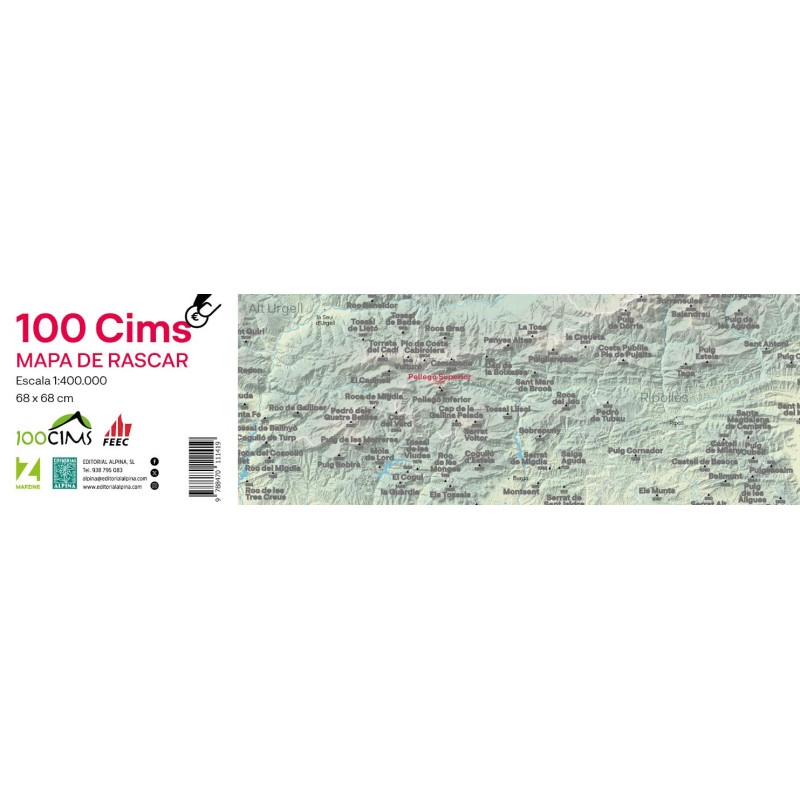 Mapa de Rascar 100 Cims Alpina