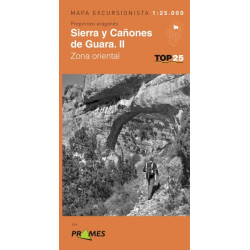 Mapa TOP 25 Sierra y Cañones de Guara Oriental