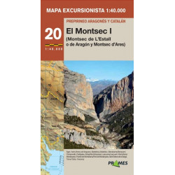 Mapa 1:40.000 Montsec I l'Estall o de Aragón y d'Ares