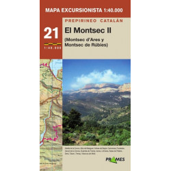 Mapa 1:40.000 Montsec II d'Ares y Rúbies