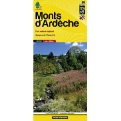 Carte 1:60.000 Monts d'Ardèche