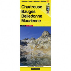 Carte 1:60.000 Chartreuse, Bauges, Belledonne, Maurienne (03)