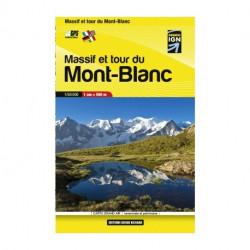 Carte en Poche Massif el Tour du Mont-Blanc 1:50.000